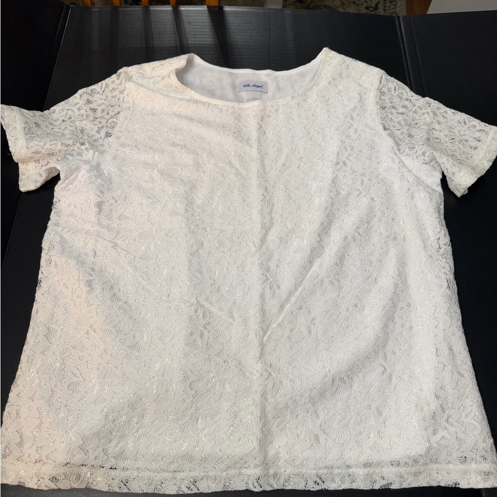 Elegant White Lace Blouse